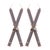 Contemporary Wood Ski Ornament (Set of 2) For Sale - Image 3 of 3