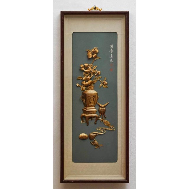 Large Chinese Gilt Panels, Set of 2 For Sale - Image 6 of 18