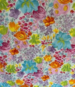 11 Yards of Fun Floral Fabric From Clarence House.