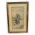 Quality Antique 19th Century Signed Man Lady Woman Realism Watercolor Painting For Sale