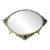 Antique Vanity Tray With Filigree Adorned by Rose Cut and Pearl Like Gems For Sale