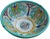 Teal Mid 20th Century Afro-Moresque Ceramic Bowl For Sale - Image 8 of 11