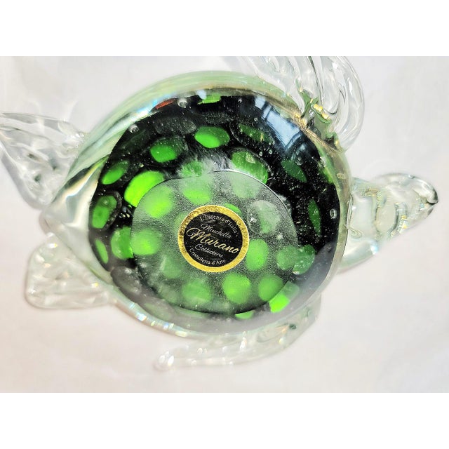 1970s 1970s Murano Blown Glass Turtle Paper Weight by Minchella For Sale - Image 5 of 6