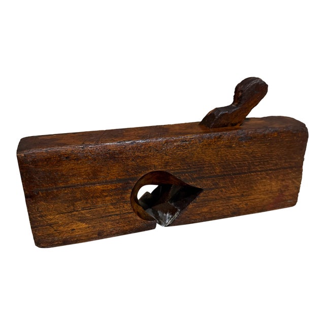 Antique Wood Moulding Plane Wooden Carpenter's Tool 1800 For Sale