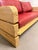 Animal Skin Wood and Red Leather Sofa from Sprenger Möbel, Switzerland, 2000s For Sale - Image 7 of 18