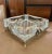 Metal Vintage Lead Crystal Ashtray on Ornate Stand For Sale - Image 7 of 11