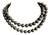 Mid 20th Century Long Onyx Necklace For Sale