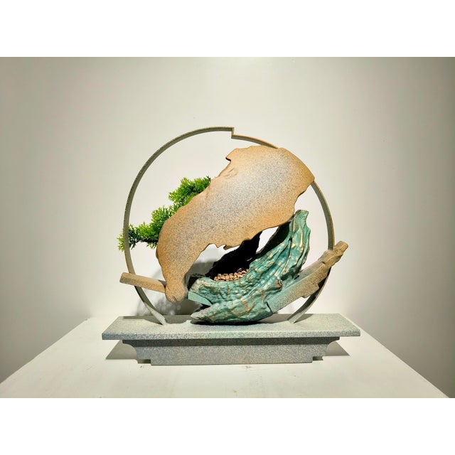 Chinoiserie Landscapes, Bonsai, and Sculptural Ornaments，Half-Veiled – Neo-Chuanpai Bonsai Series For Sale - Image 3 of 12