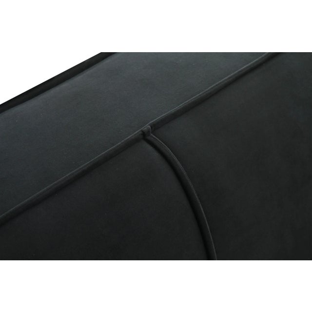 Olafur Black Velvet Sofa For Sale - Image 4 of 7