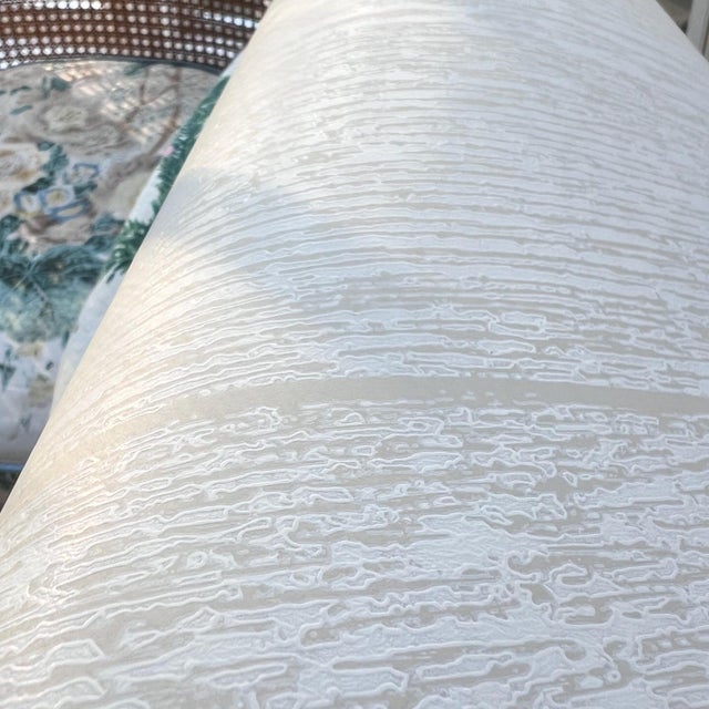 This is a batch of 8 new, unopened (except for the one I opened to photograph) rolls of wallpaper in a beautiful woodgrain...