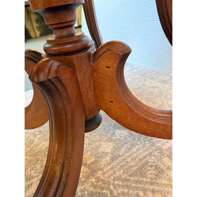 Brown Antique Victorian Oval Parlor/Center Table For Sale - Image 8 of 12