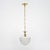 French pendant fixture by Baccarat. This fixture features a hand engraved bell to which are attached a rich array of...