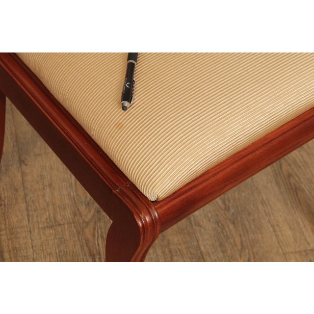 Late 20th Century French Empire Style Mahogany Ormolu Mounted Dining Chairs Attributed to Henredon - Set of 8 For Sale - Image 10 of 13