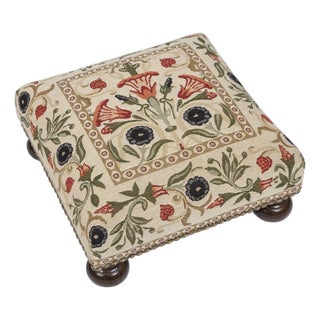 Primrose Cream Tapestry Footstool For Sale