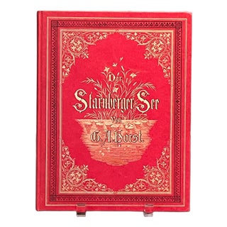 1876 Der Starnberger See G.A. Horst Lake Starnberg Bavaria German Woodcuts Map For Sale