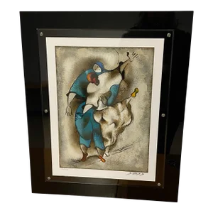 David Schluss Signed "Tango Rehearsal" Limited Edition Serigraph #213/350