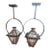 Mid-20th Century Bevolo French Quarter Copper Yoke Pendant Lanterns - A Pair For Sale