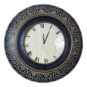 Large Vintage Wooden Clock, 2000s