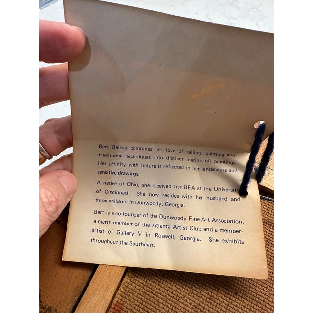 English 1970s Bert Beirne (B. 1939) Oil on Board or Panel Painting, Landscape. Signed 5x7 For Sale - Image 3 of 6