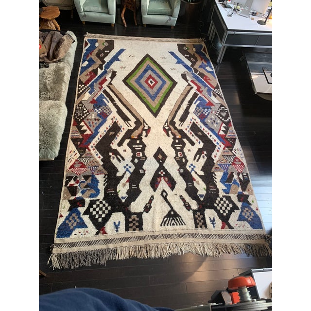 Mid 20th Century 13' X 7' Large Moroccan Rug For Sale - Image 5 of 9