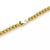 Vintage 18k Yellow Gold Fluted Bead Double Strand Drape Necklace For Sale - Image 4 of 4