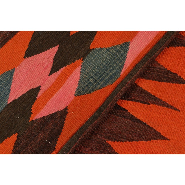 Textile Vintage Kilim With Colorful Geometric Medallions, From Rug & Kilim For Sale - Image 7 of 7