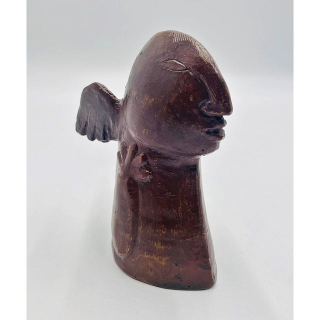 Jesús Tellosa Signed Bronze Sculpture, Winged Figure, Mexico, 1999 For Sale In Los Angeles - Image 6 of 18