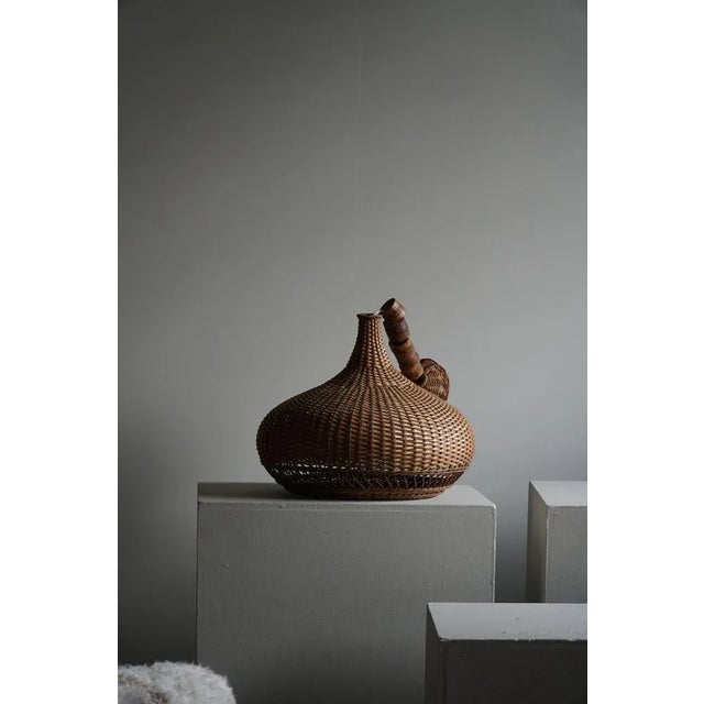 Mid-Century Danish Rattan Pendant, 1960s For Sale - Image 4 of 11