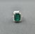 9.07 Ct Natural Emerald & Diamond Ring Size 6.5 For Sale In Chicago - Image 6 of 9