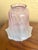 Late 20th Century Vintage Art Nouveau Style Frosted Pink Satin Glass Tulip Shades - Set of 4 For Sale - Image 5 of 6