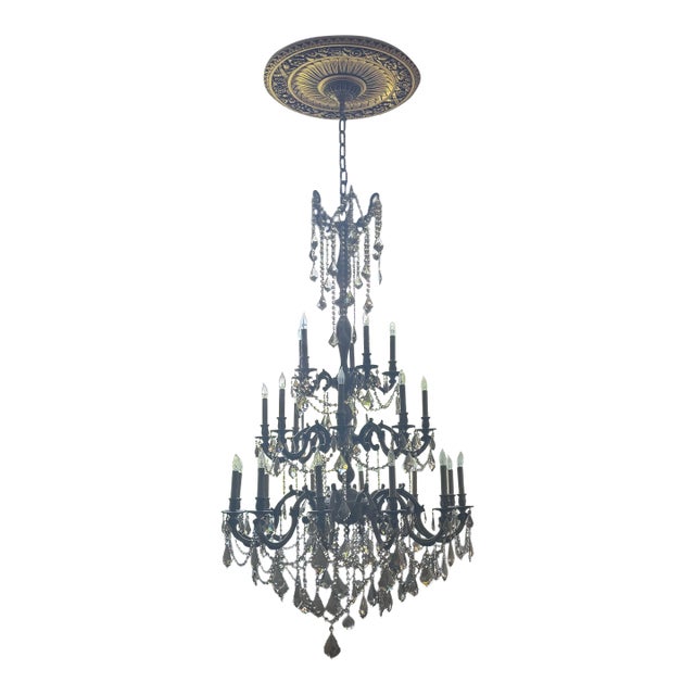 Crystal Foyer Chandelier For Sale