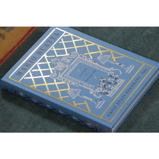 Rug & Kilim’s Modern Classics "Sipahi" Pictorial Runner Rug, Bristol Blue & Gold For Sale - Image 10 of 10