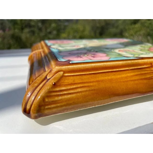 Art Nouveau Trivet in Ceramic by Hippolyte Boulanger, 1920 For Sale - Image 3 of 7