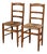 Cherrywood Straw-Seated Chairs Late 19th Century, 1890s, Set of 2 For Sale