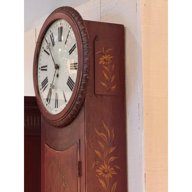 19th Century Chinoiserie Wall Clock For Sale - Image 13 of 15