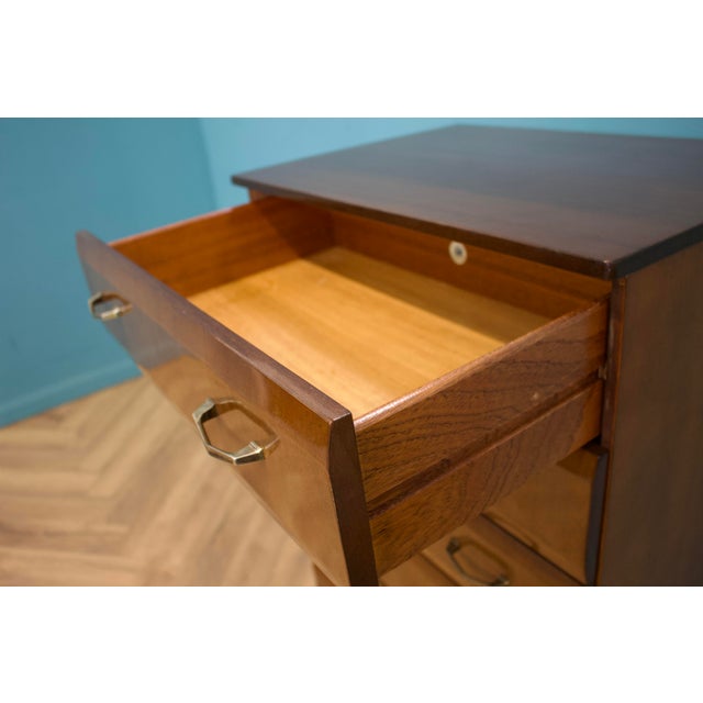 Wood Mid-Century Modern Walnut Chest of Drawers from Meredew, 1960s For Sale - Image 7 of 10