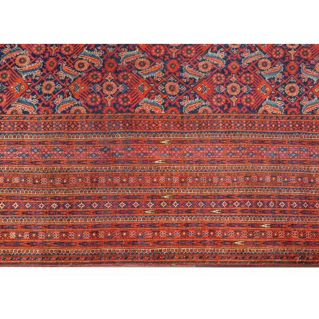 Red Palatial Early 20th Century Bashir Rug For Sale - Image 8 of 10