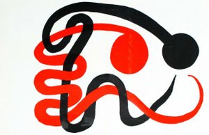 Calder Original Lithograph DM49201d Derriere Le Miroir 1973
