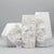 A curated trio of large sculptural porcelain vases from the fossil relief collection attributed to manfred frey for ak...