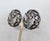Napier Vintage 1950s Signed Napier Silvertone Round Knight With Shield Clip Earrings-2 Pieces For Sale - Image 4 of 8