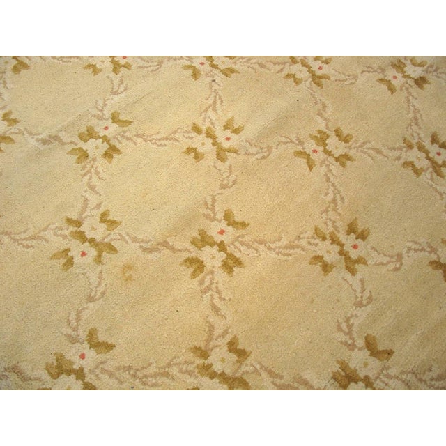 Early 20th Century Breathtaking in Aristocratic Elegance and Refined European Spanish Savonnerie Rug For Sale - Image 5 of 6