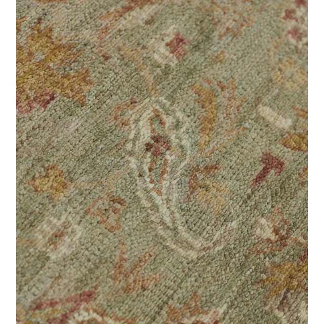 Indian 1990s Mansour Handwoven Wool Agra Inspired Rug For Sale - Image 3 of 8