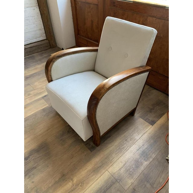 Set of Hungarian Art Deco Armchair, 1930s For Sale - Image 3 of 6