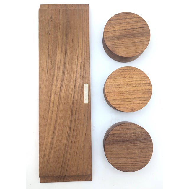 Mid 20th Century Teak Condiment and Dip Tray With Bowls, Set of 4 Pieces For Sale - Image 9 of 9