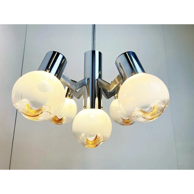 AVMazzega Vintage Chandelier from Mazzega, 1960s For Sale - Image 4 of 12