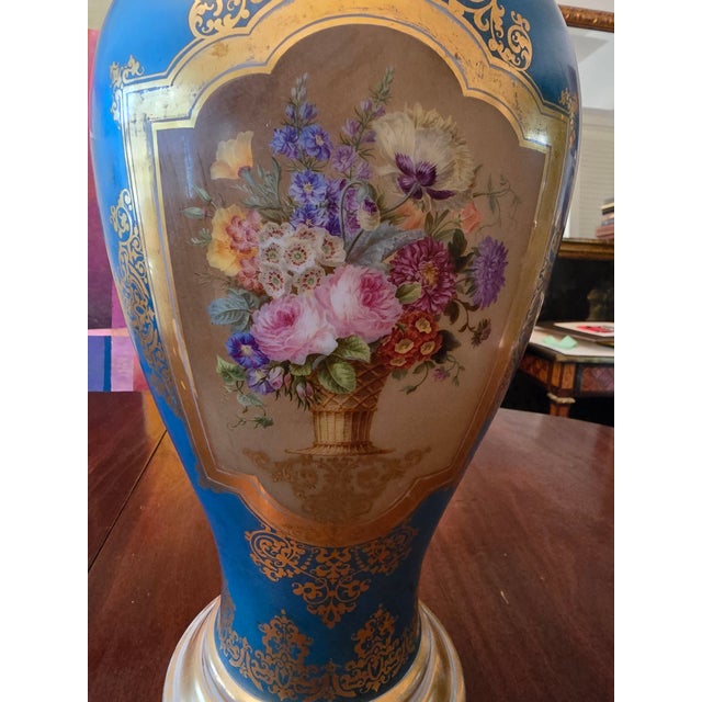 Mid 19th Century Antique Baccarat Attributed Museum Opaline Palace Vase For Sale - Image 5 of 12