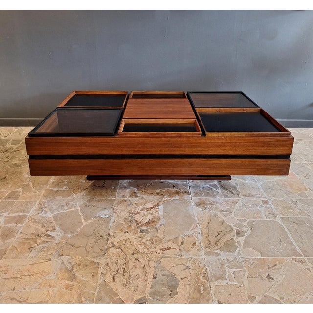 Coffee Table with Compartments by Carlo Hauner for Forma, 1960s For Sale - Image 13 of 15