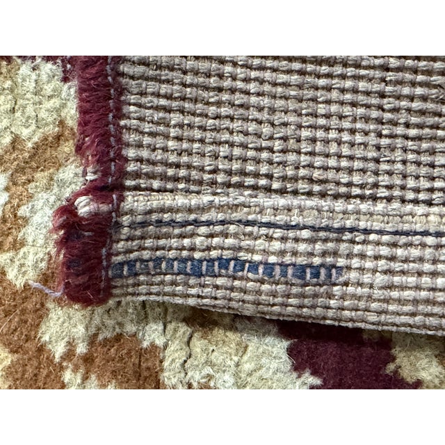 Spanish Hand-Knotted Wool Rug, 1950 For Sale - Image 4 of 13
