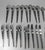 Mid-Century Modernist 38 Piece Stainless Steel Flatware Set in San Moritz for National For Sale - Image 11 of 18