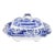 Spode Blue Italian Covered Vegetable Dish 12" For Sale
